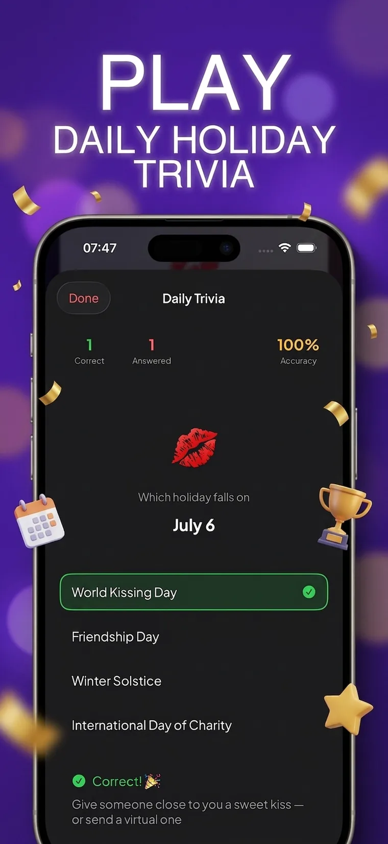 Daily trivia